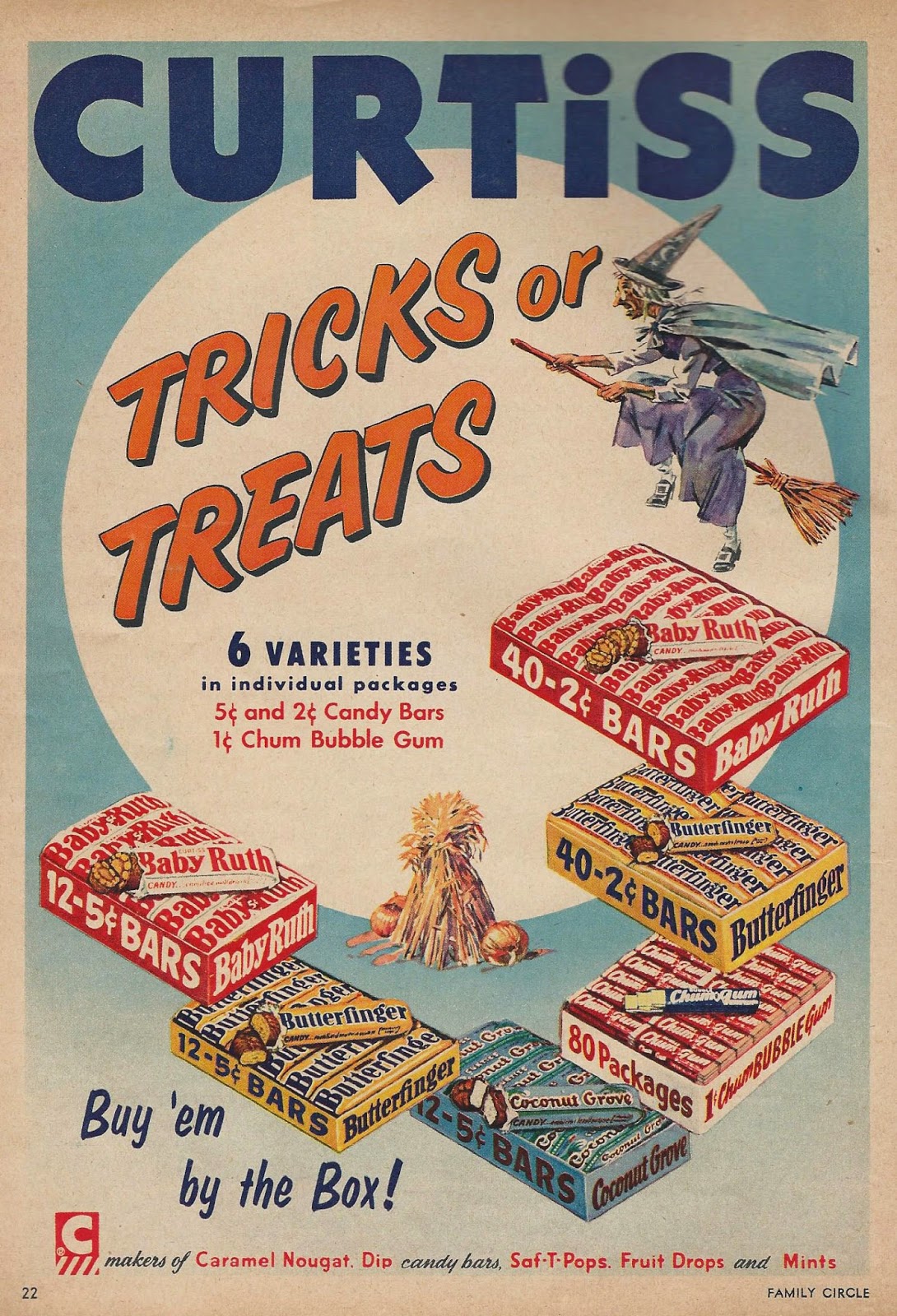 Dying for Chocolate Retro Halloween Chocolate Candy Ads