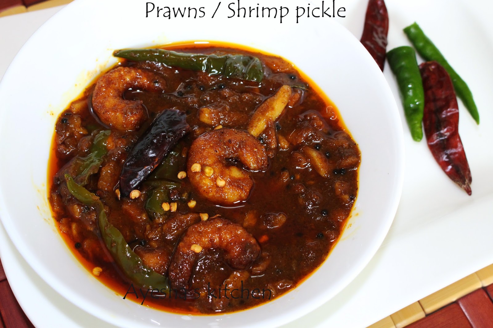 PICKLE RECIPES PRAWNS / SHRIMP PICKLE