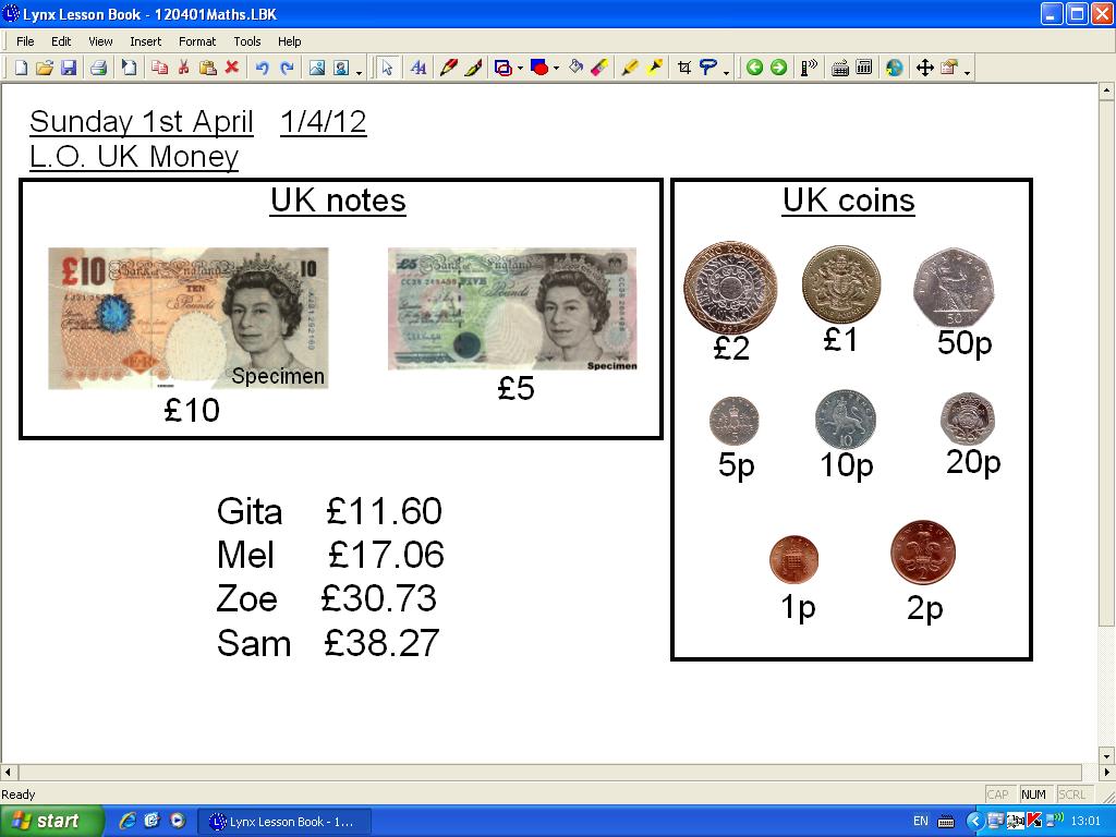 Mr Howe s Class Maths UK Money