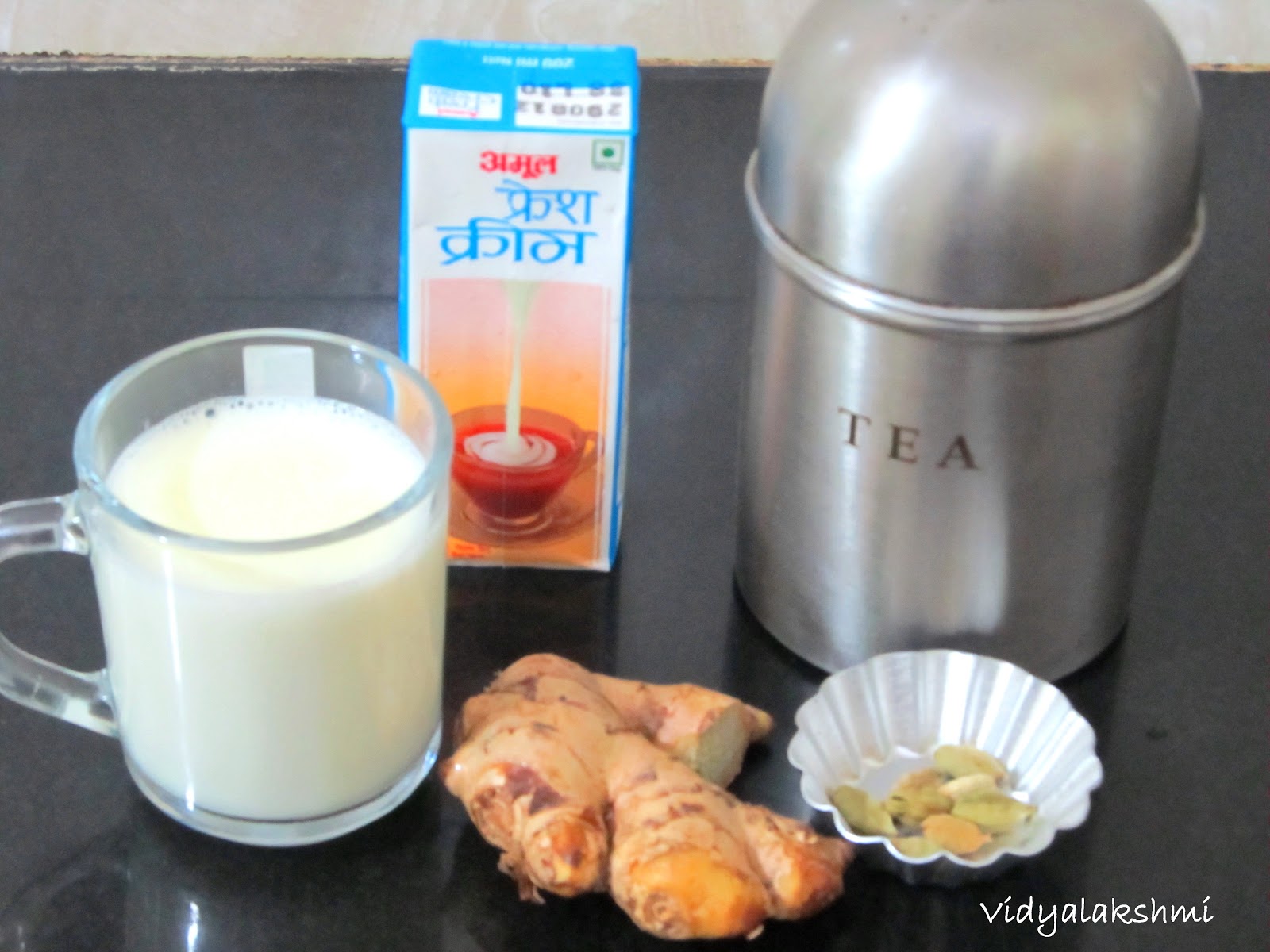 cooking Ginger Chai Latte