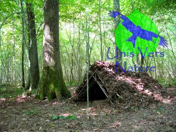 Abris de survie forestier individuel Stage survie