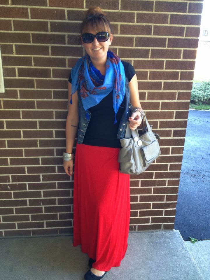 Never New: In My Closet- A Fabulous Red Maxi Skirt