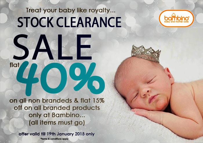 Treat your baby like royalty - Stock Clearance valid until 19/1/15.