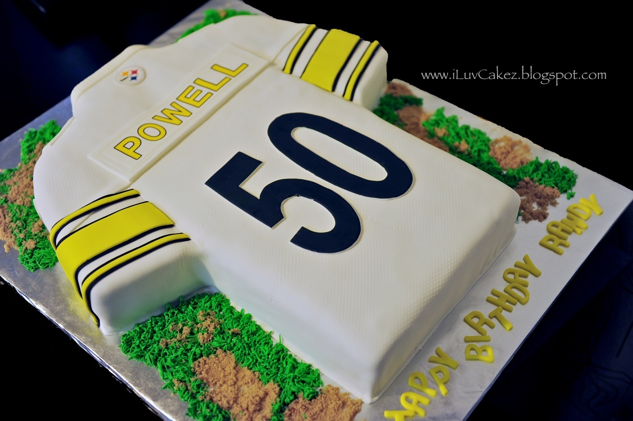iLuv Cakez Steeler's Jersey Cake (Randy's 50th Birthday Cake)