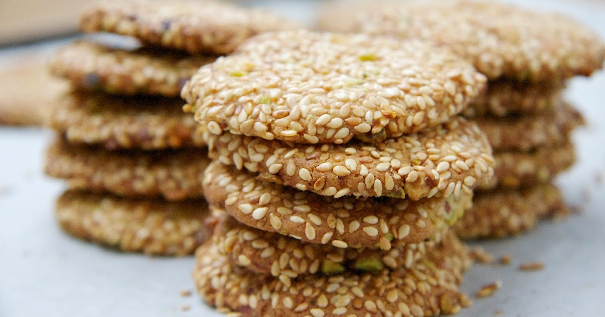 Barazek or Sesame Seed and Pistachio Cookies Christmas Treats