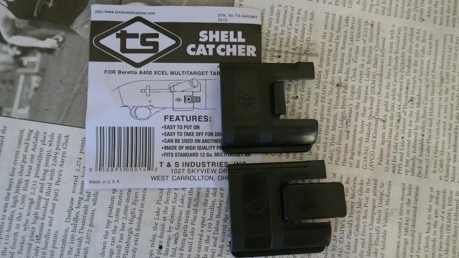 The Lost Target T&S Shell Catcher for Beretta A400 Excel Blue and