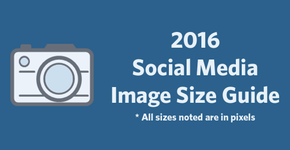  2016 Social Media Image Size Cheat Sheet | #Infographic