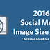 2016 Social Media Image Size Cheat Sheet | #Infographic