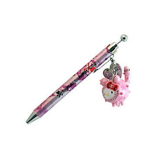 Hello Kitty cute Tokidoki pink charm ballpoint pen for school