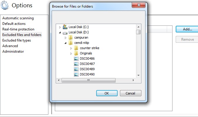 Windows Defender - Excluded Files and Folders Windows Defender - Excluded Files and Folders