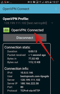 Terhubung ke jaringan internet tanpa kuota menggunakan aplikasi OpenVpn connect Terhubung ke jaringan internet tanpa kuota menggunakan aplikasi OpenVpn connect
