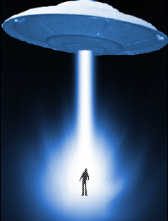 An artistic image of UFO and Alien abduction (http://thealientheories.blogspot.com) An artistic image of UFO and Alien abduction (http://thealientheories.blogspot.com)