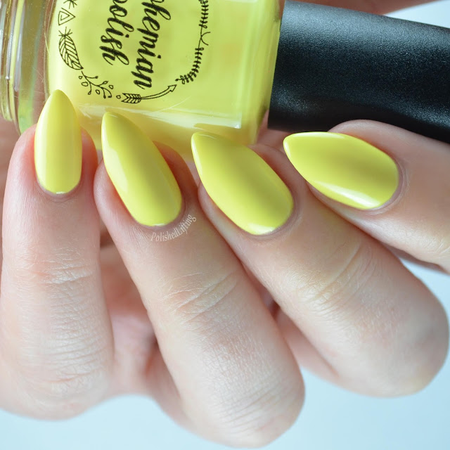 yellow neon nail polish