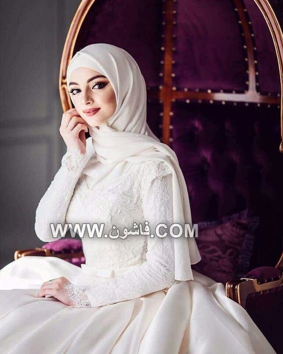 بالصور أجدد الأشكال العصرية فى عالم لفات الطُرح للعرائس المحجبات فساتين زفاف, فساتين زفاف محجبات, لفات طرح للزفاف, لفات حجاب للزفاف, أشكال لفات الحجاب فى الفرح