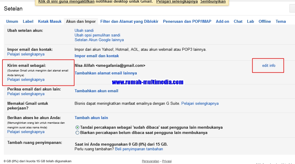 Cara Mengganti Nama Akun Gmail Di Pc Rumah Multimedia