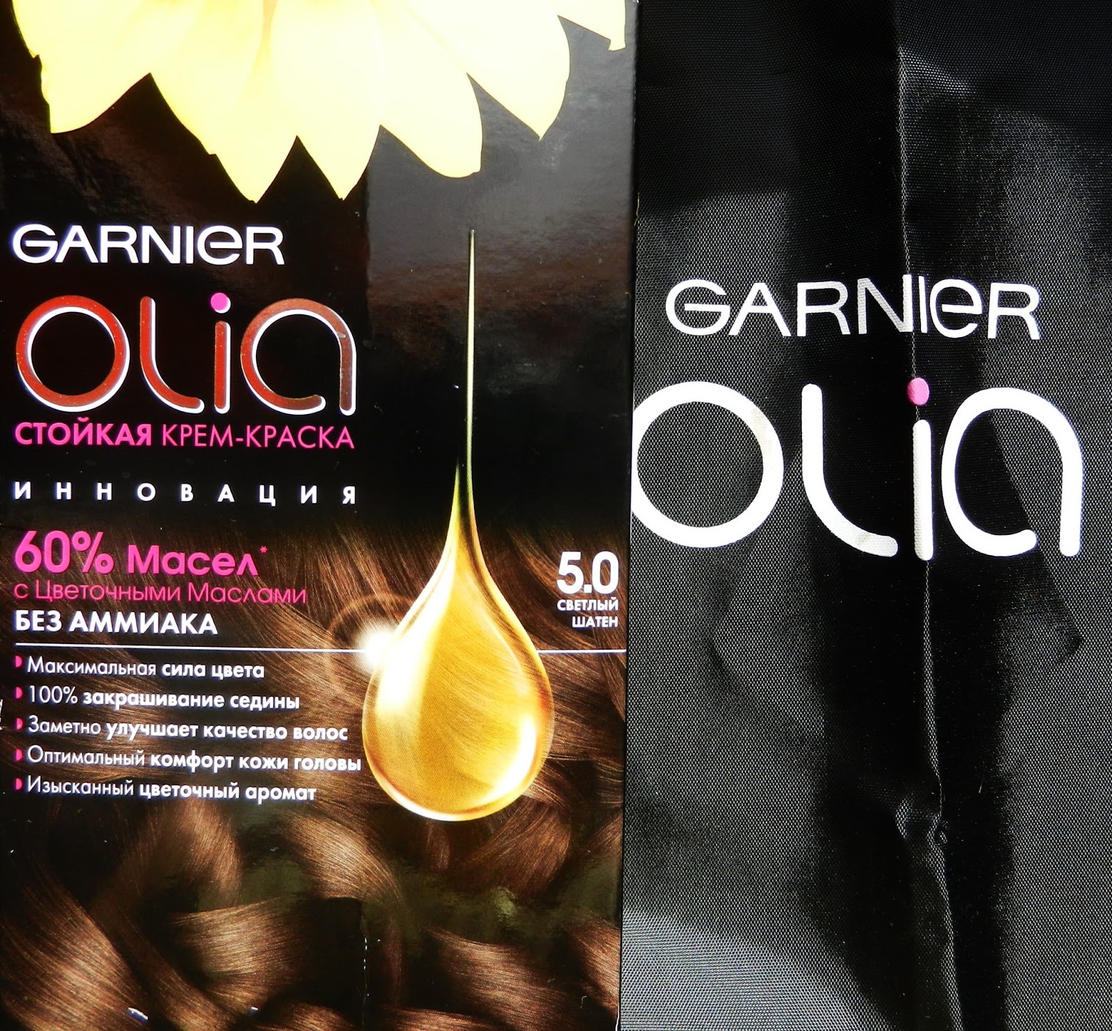 Блог Доброго Мурсика :): Garnier OLIA 5.0 Светлый Шатен. Первая крем ...