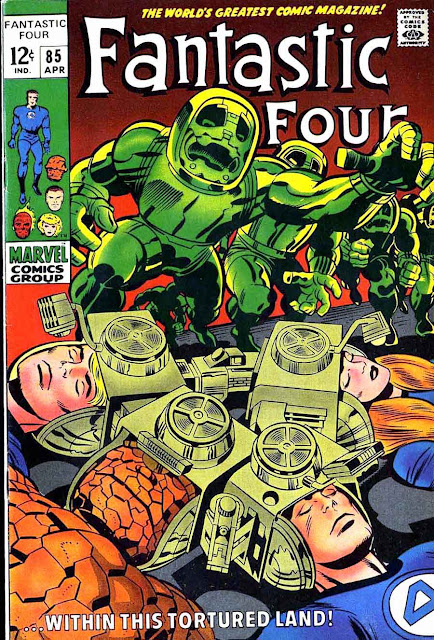 Fantastc Four v1 #84 marvel 1960s silver age comic book cover art by Jack Kirby Fantastc Four v1 #84 marvel 1960s silver age comic book cover art by Jack Kirby