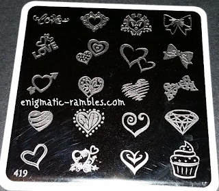Review MoYou Nails 419 Love Hearts Review-MoYou-Nails-419-Love-Hearts