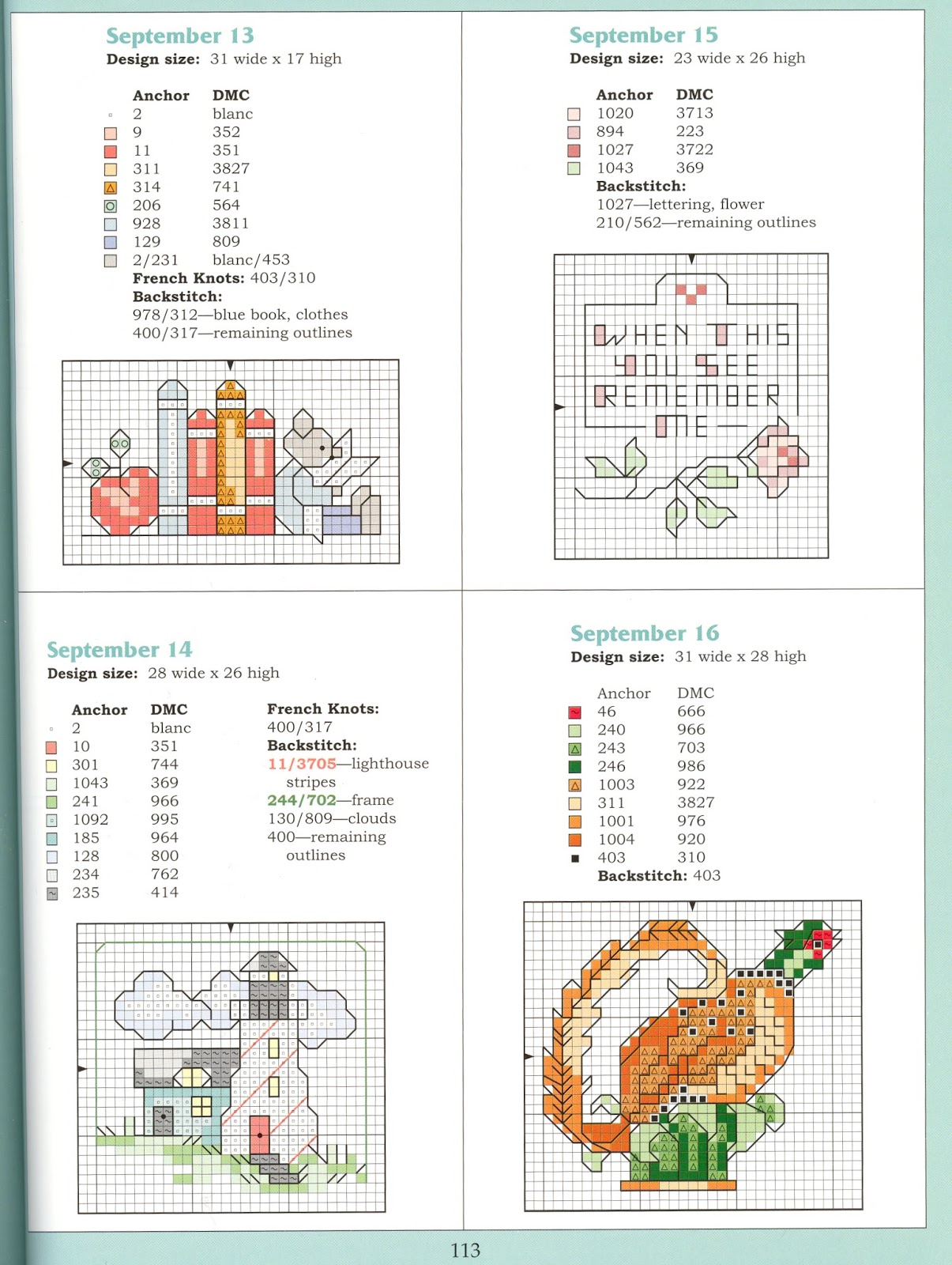 Free download Pdf files Cross Stitch Pattern 65
