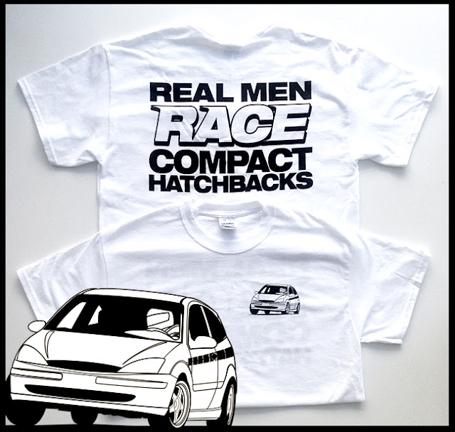 Real Men Race Compact Hatchbacks t-shirt