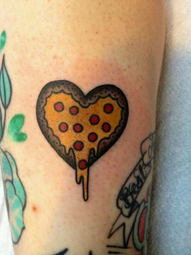 O amor para pizza