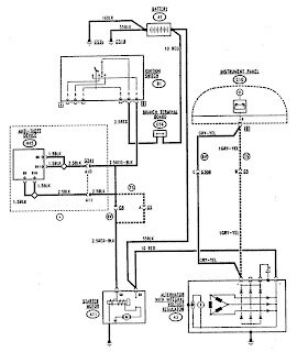 Wiring Schematic Diagram: Alfa Romeo 155 Starting and Charging Circuit