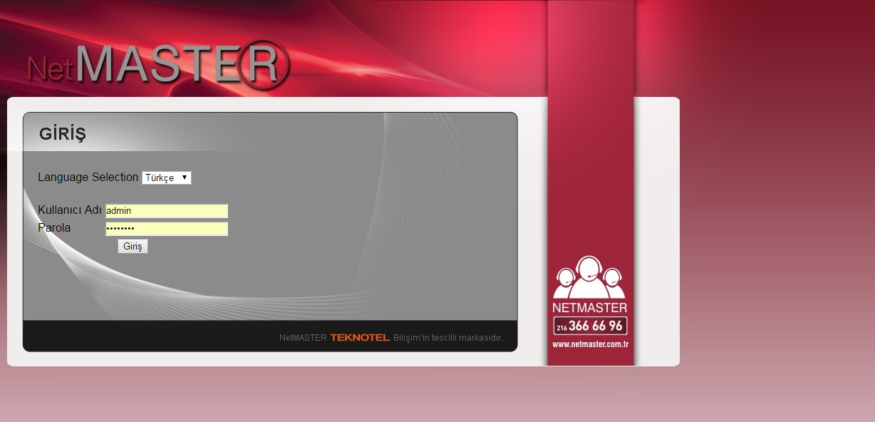 Online Bilgin Kablo Netmaster Modem Şifresi Ögrenme