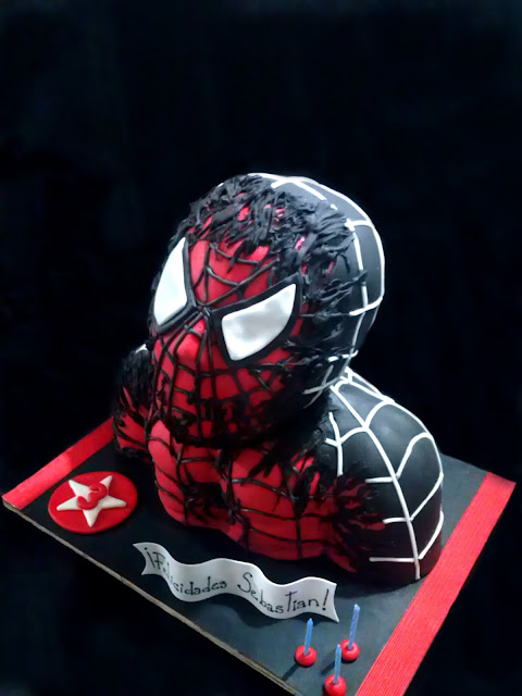 Torta Spiderman Negro