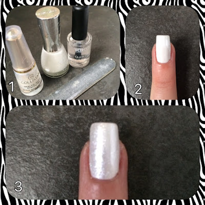 Tutorial su come creare una nail art facile e elegante. Unghia bianca con glitter. Tutorial su come creare una nail art facile e elegante.