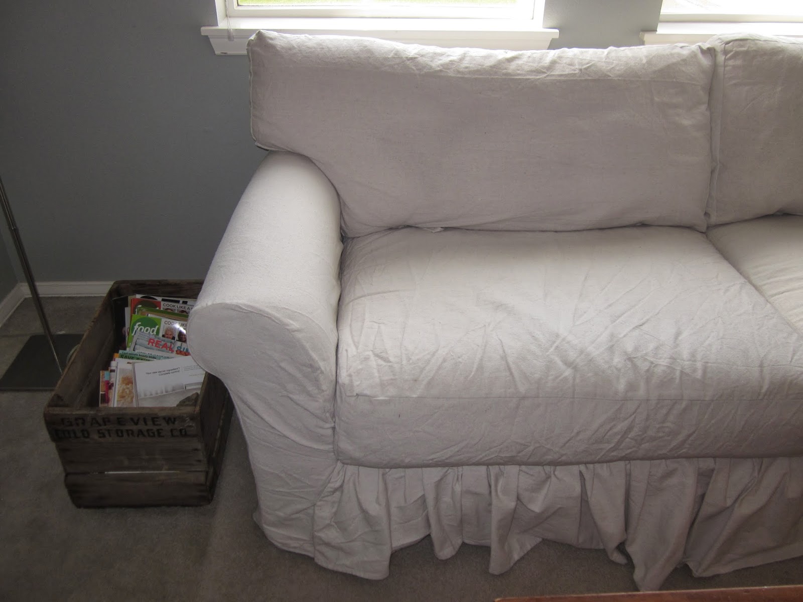 Queen B Creates DIY Sectional Slipcover