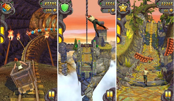 Screenshots of 'Temple Run 2'