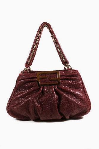 Fendi Handbags Dark Purple Leather 8BR615 - Luxury Branded 2014