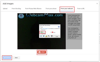 Cara upload Gambar dari Webcam Laptop Memasukkan Gambar Dari Webcam Laptop Atau Komputer