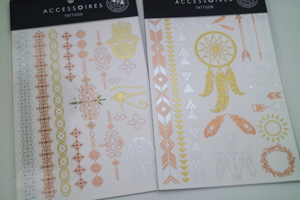 Shoppingausbeute Februar | flash tattoo´s new yorker - www.josieslittlewonderland.de Shoppingausbeute Februar - www.josieslittlewonderland.de - fashion, new yorker shoppingausbeute, haul, fashion haul, flash tattoos von new yorker, festival tattoos, metallic tattoos