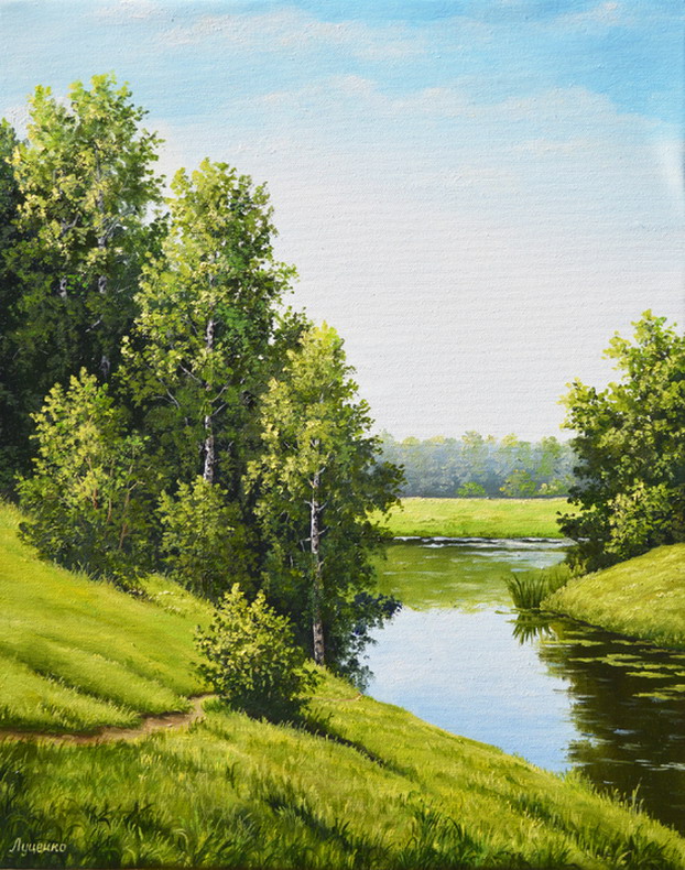 Imágenes Arte Pinturas: Pinturas Del Agua Con Paisajes En El Arte Zen