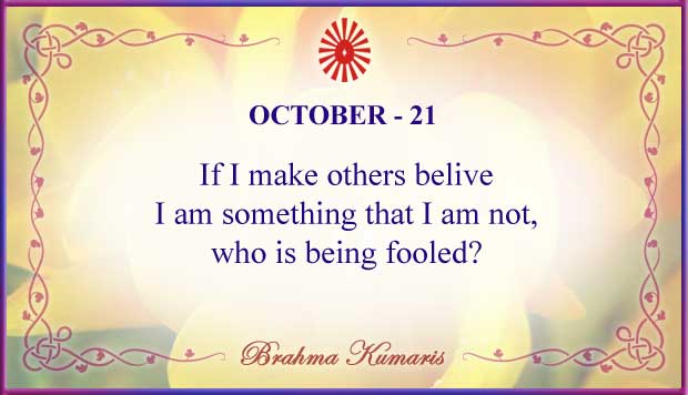 October 21 Thought For The Day October 21