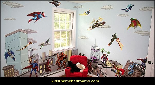 Superheroes bedroom ideas - batman - spiderman - superman decor