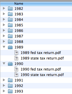 tax files on computer