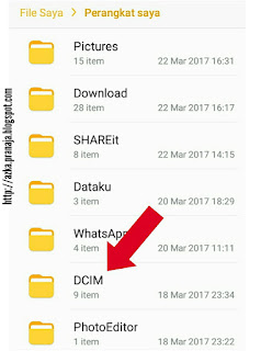 DCIM di memory internal DCIM di memory internal