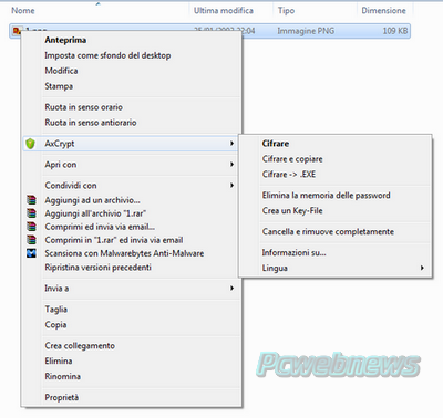 AxCrypt file encryption per sistemi windows anche portable