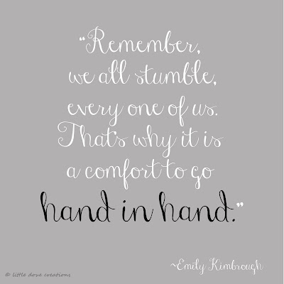 guest post// the comfort of going hand in hand