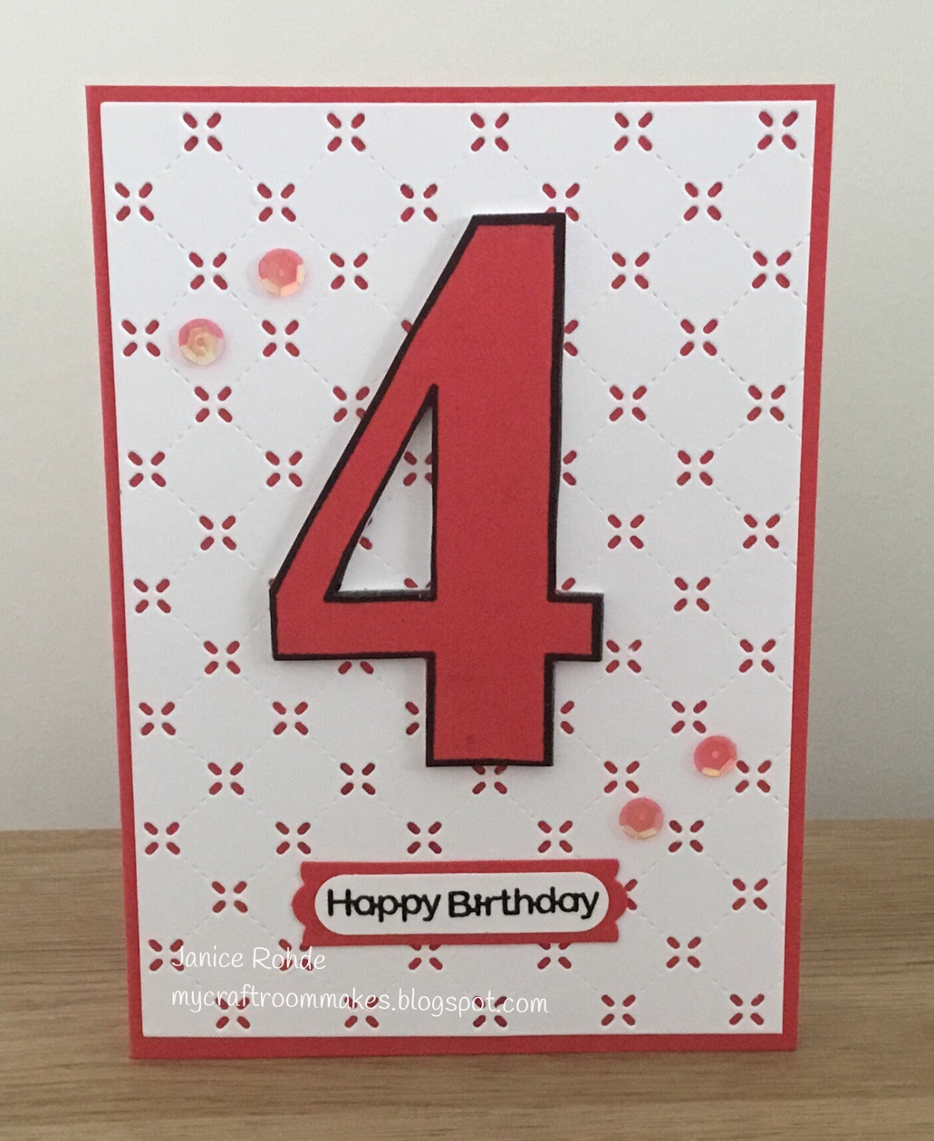My Craft Room Makes Birthday Card for a 4 Year Old