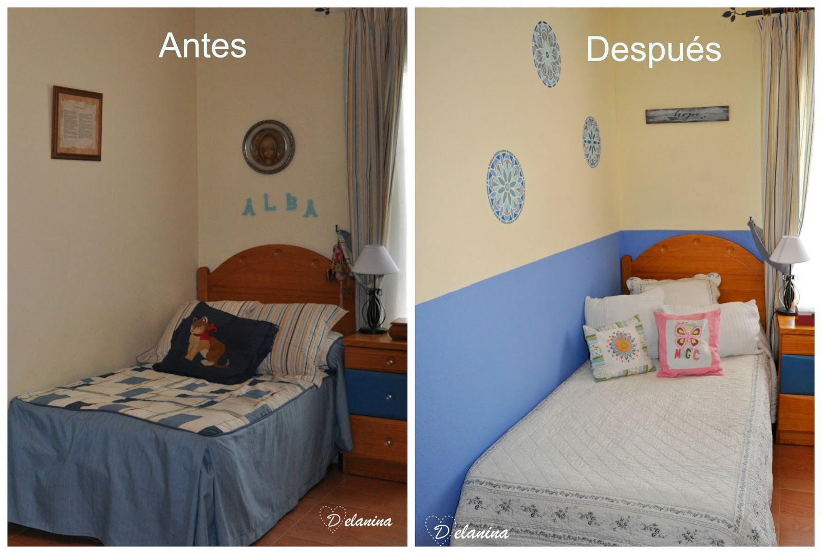 "Cómo renovar un dormitorio juvenil con poco presupuesto" - Delanina