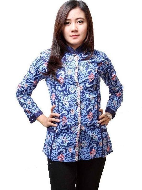 Model Baju Batik Kantor Wanita Lengan Panjang Model Baju Batik Kantor Wanita Lengan Panjang