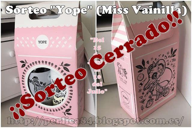 La Ganadora del Sorteo Pack Productos "Yope" (Miss Vainilla) es: