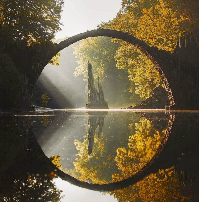 32 Stunning Places on Earth You Should Visit Before You Die - Devil’s Bridge in Gablenz, Germany 32 Stunning Places on Earth You Should Visit Before You Die - Devil’s Bridge in Gablenz, Germany