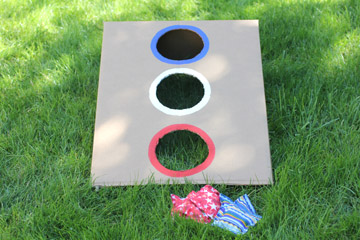 Stars and Stripes Bean Bag Toss - Repeat Crafter Me