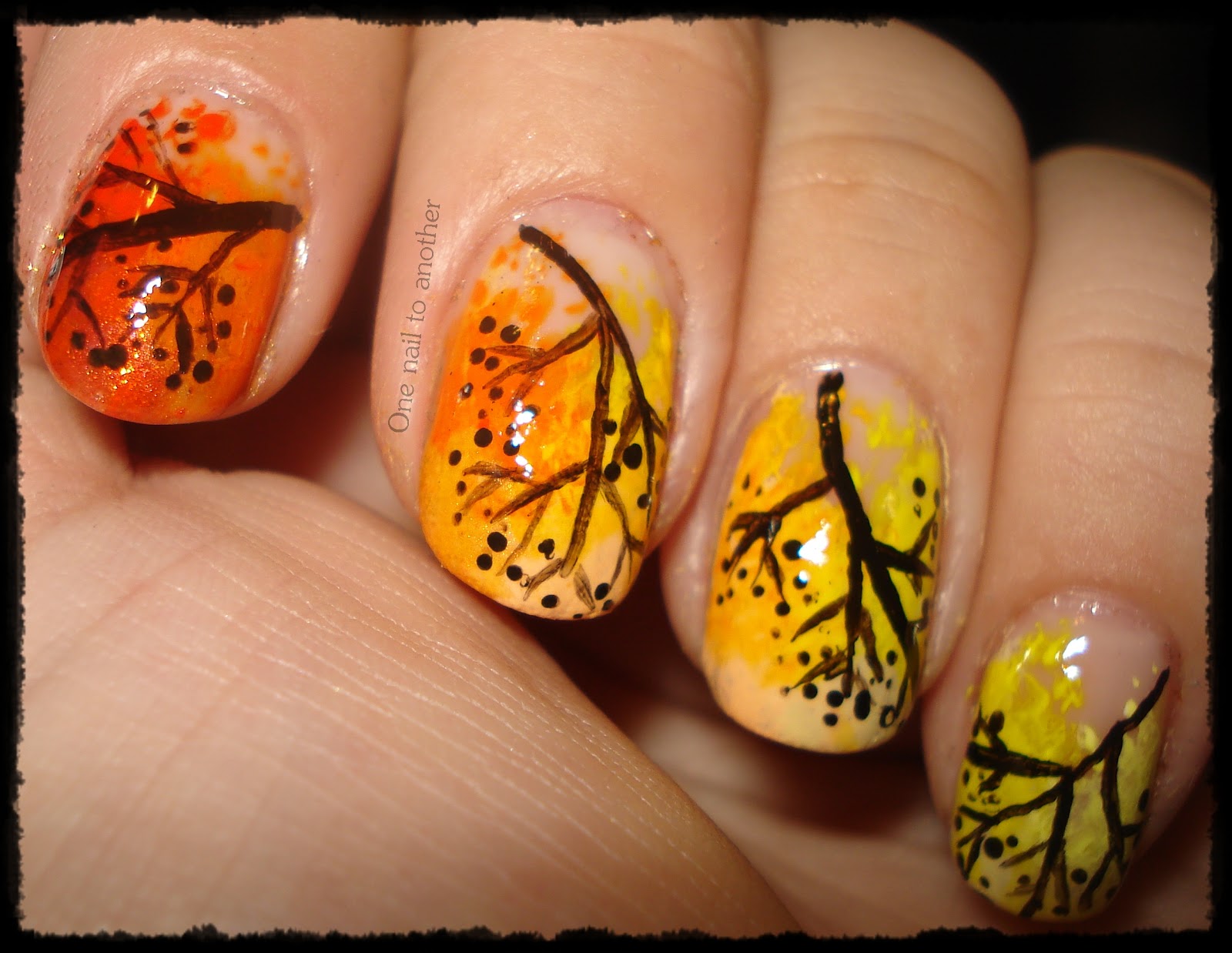 One Nail To Another: Fall into Autumn: Autmn Ombre/Gradient