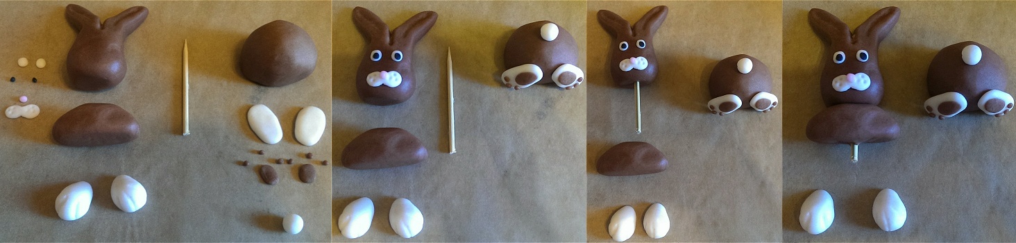Wickeltorte/Nougatstämmchen Hase im Baum Anleitung