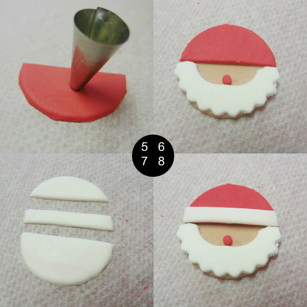 Papá Noel de fondant